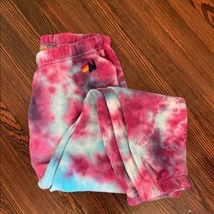 Aviator Nation tie dye sweatpants size small